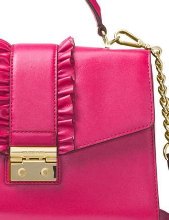 michael kors sloan satchel ultra pink
